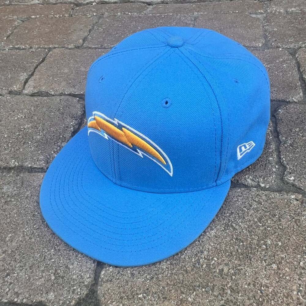 New Era Los Angeles Chargers 59Fifty Fitted Hat Size 7 3/8 Powder Blue